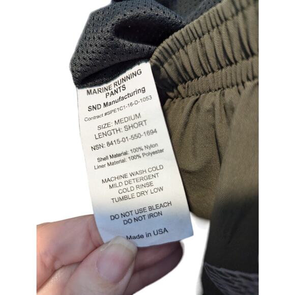 United States Marine Corp. Olive Track Running Suit JACKET S PANTS M /SHORT - Picture 9 of 9